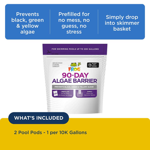 FROG algae barrier for in-ground and above-ground pools