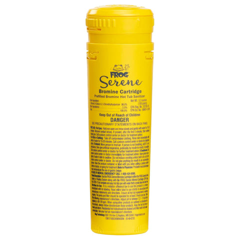 FROG Serene bromine replacement cartridge for hot tubs delivers lasting sanitation