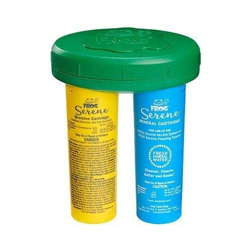 FROG Serene floating system package ready for easy spa care and maintenance.