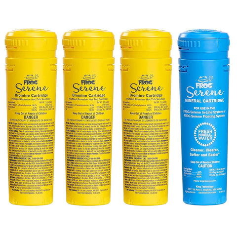 FROG Serene mineral cartridge detail for silky water and easy maintenance.