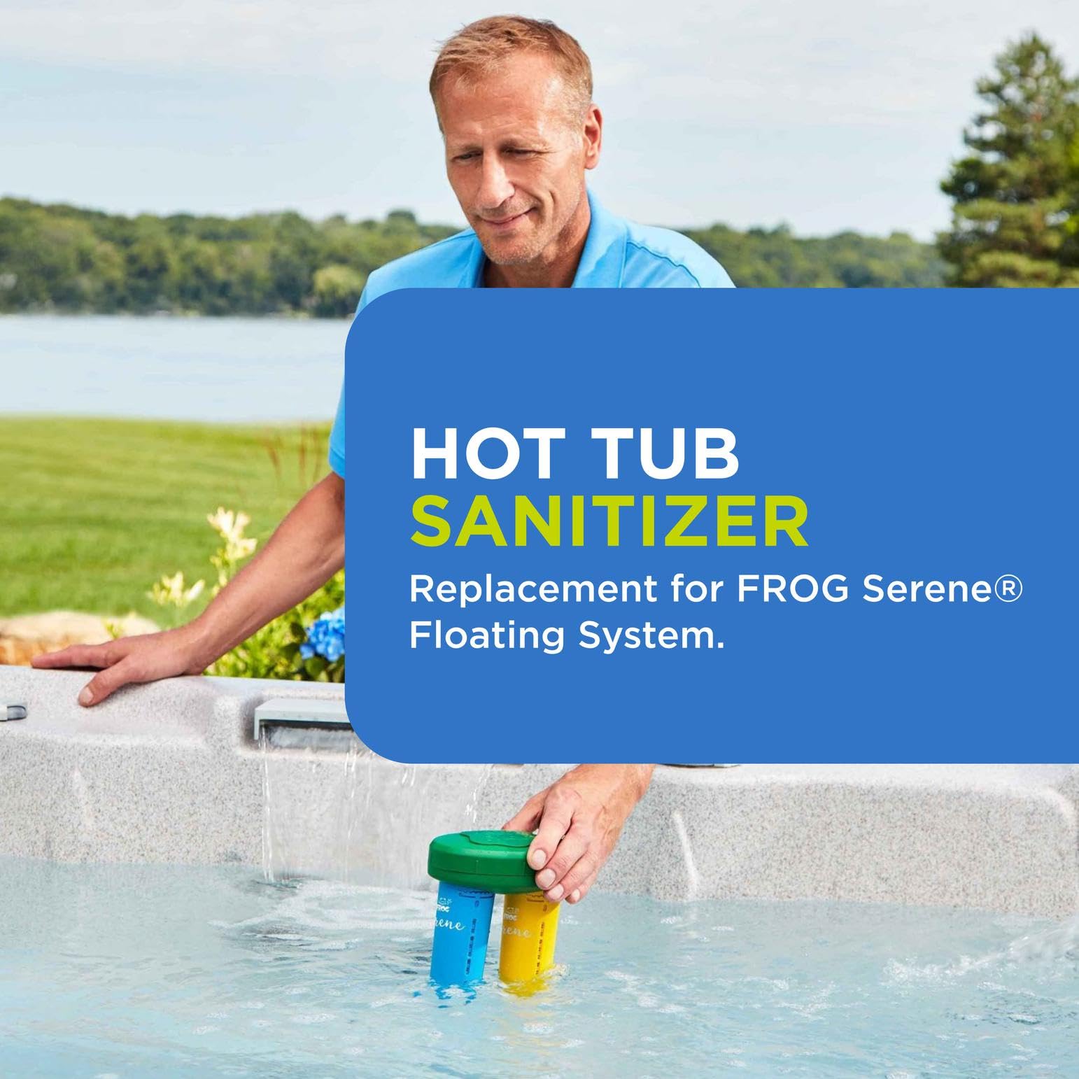 FROG Serene Mineral Technology graphic highlights cleaner water benefits