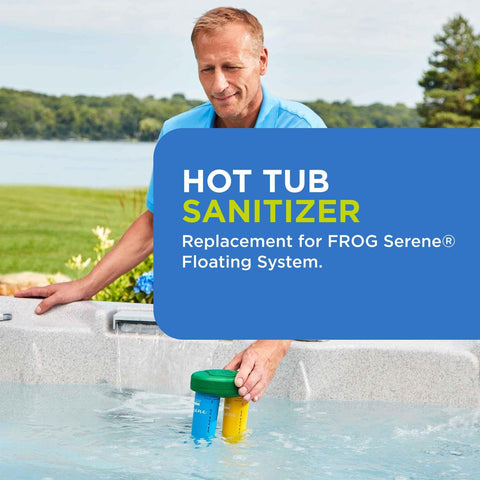 FROG Serene system setup shown for simple hot tub maintenance.