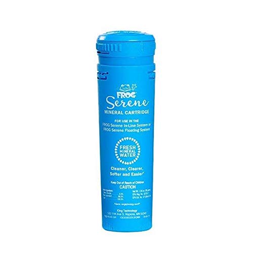 FROG Serene test strips highlight easy water balance monitoring.