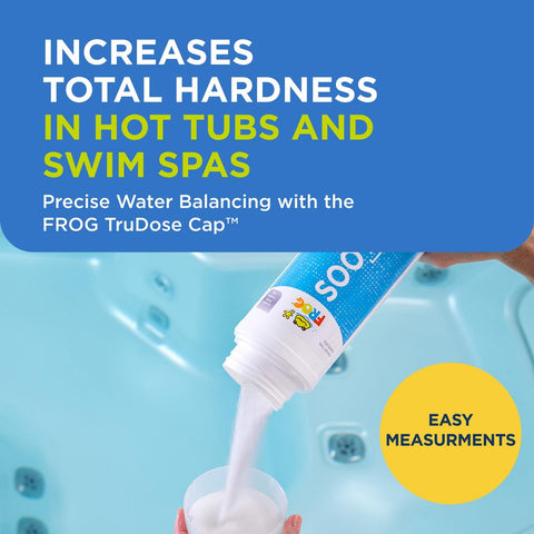 FROG Soothe dosing cap provides quick, spill-free measurement for easy balancing.