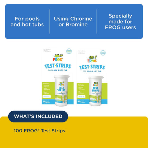 Two-second dip for fast results helps simplify pool maintenance with FROG strips.