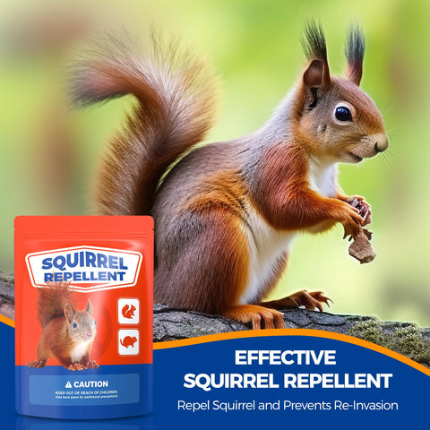 Frogoom Squirrel Deterrent garden setup guards pots and plants from wildlife.