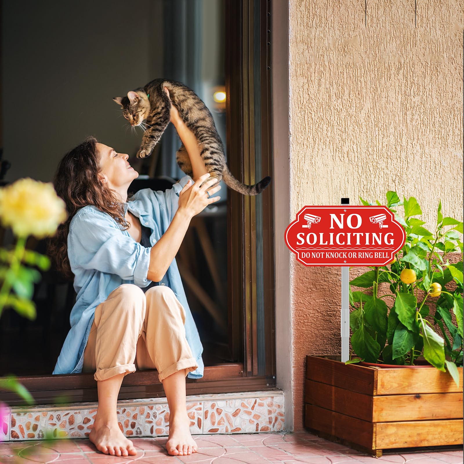 Frohllia aluminum yard sign withstands weather and sun for long-lasting outdoor use.