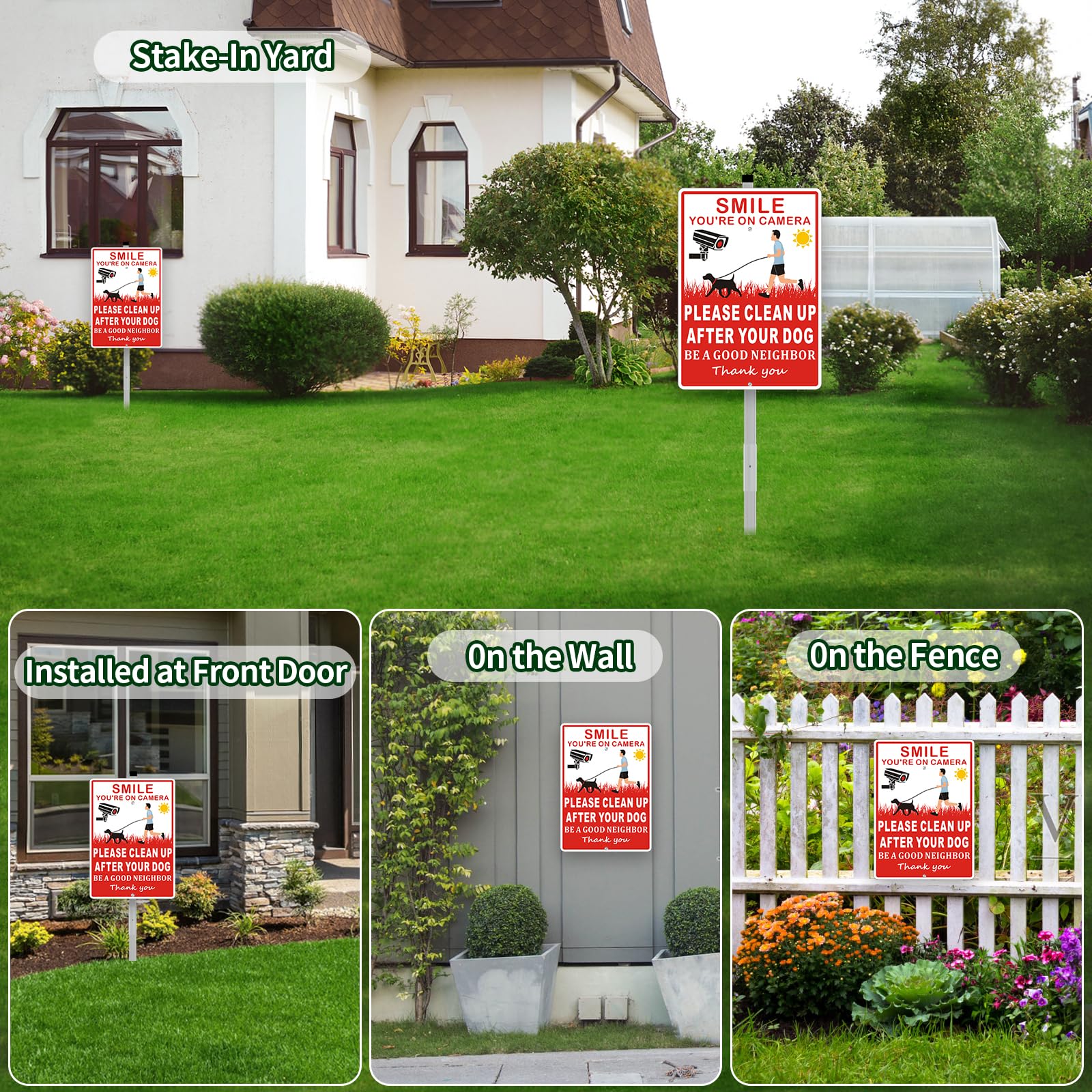 Frohllia easy-to-install stake sign for yards, parks, and communities.