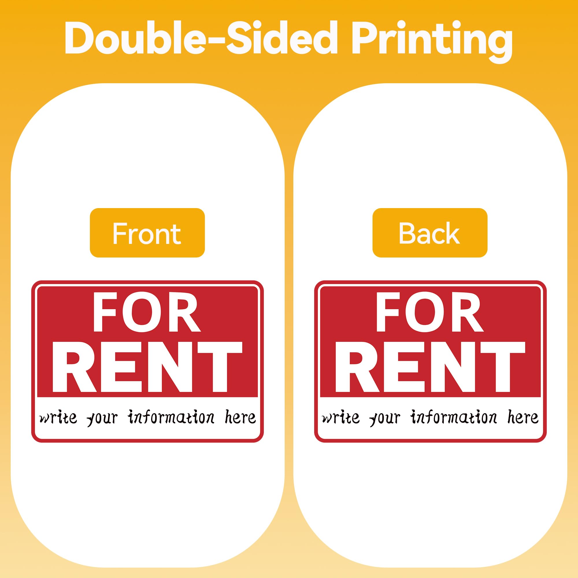 Frohllia double-sided design improves visibility from both directions for quick attention.