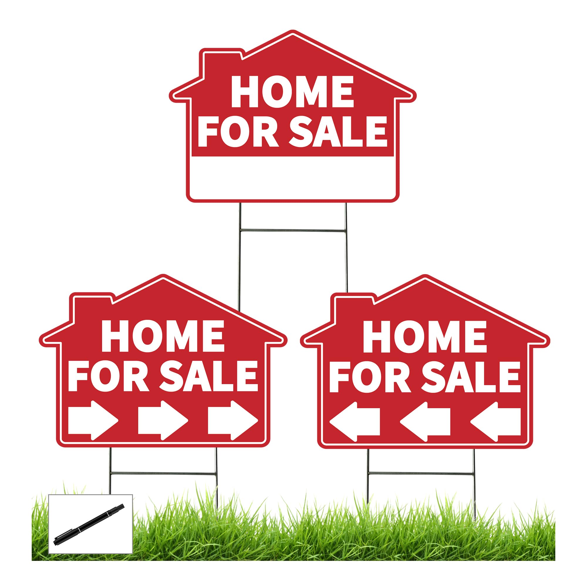 Frohllia 17x12 home-for-sale sign front view for high visibility.