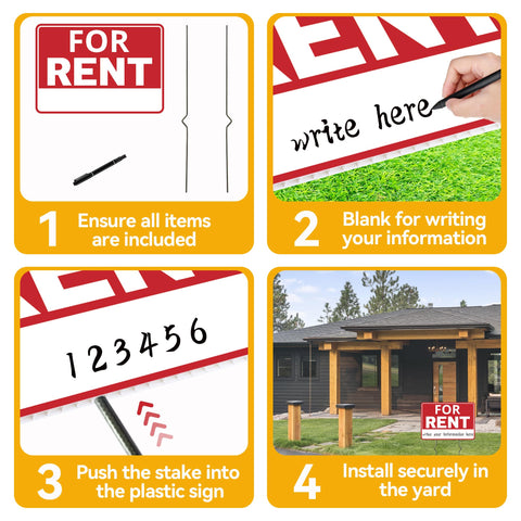 Frohllia sign stakes enable fast installation into most ground surfaces.