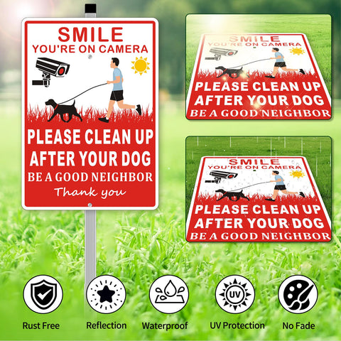Frohllia aluminum sign resists sun and rain for year-round yard reminders.