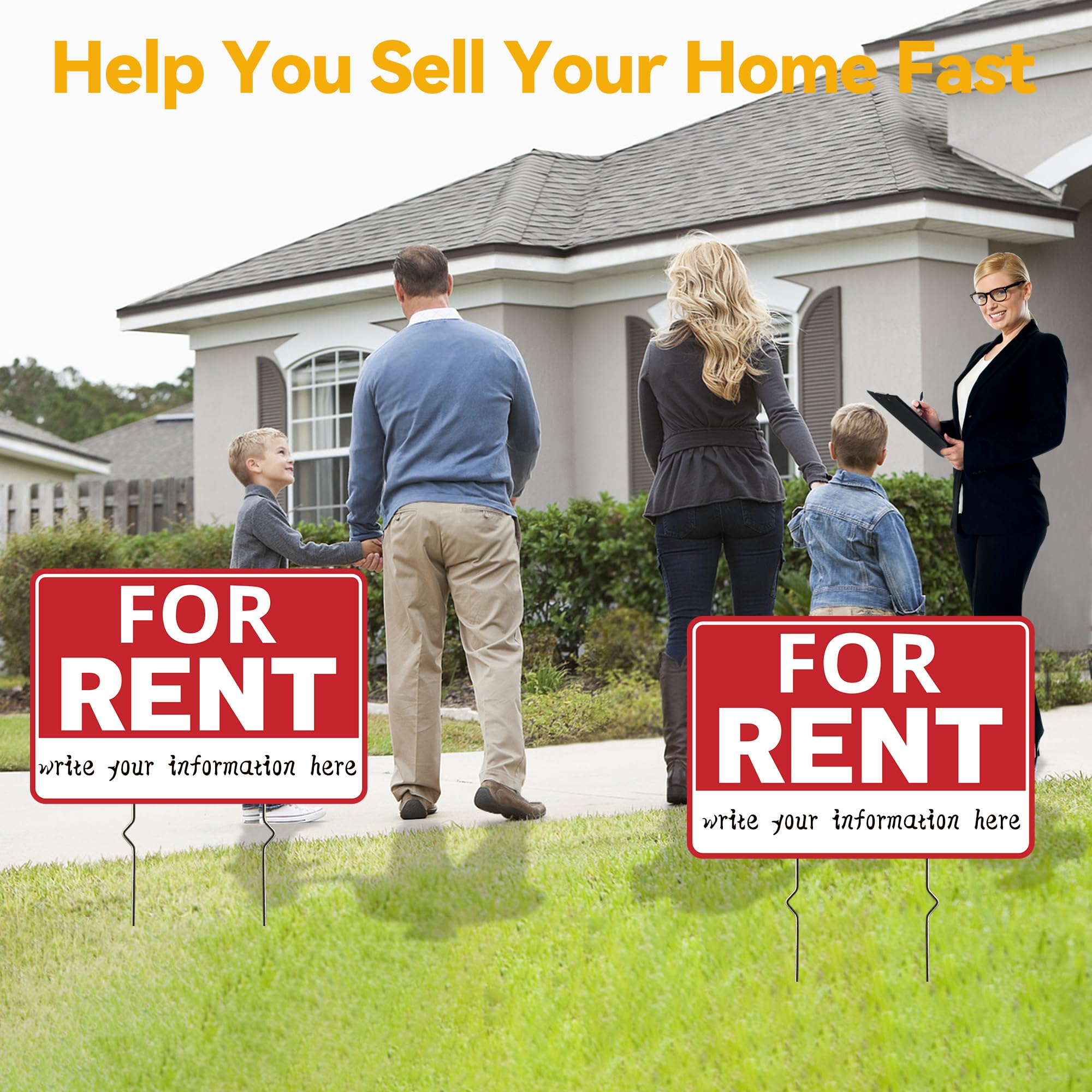 Frohllia yard-sign pack offers two signs in one affordable set.