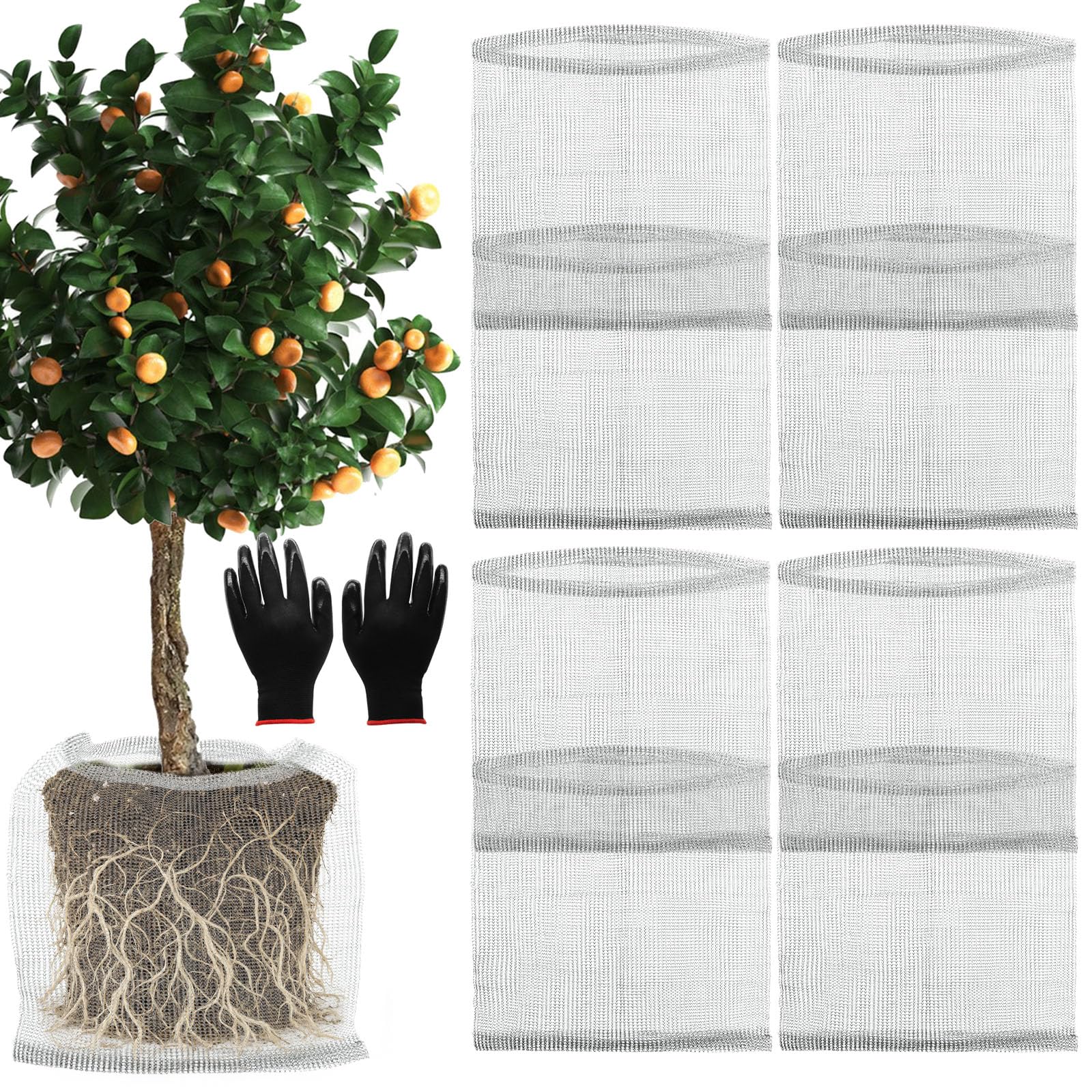 Froidesente 15-Gallon Root Guard Basket close view protecting plant roots