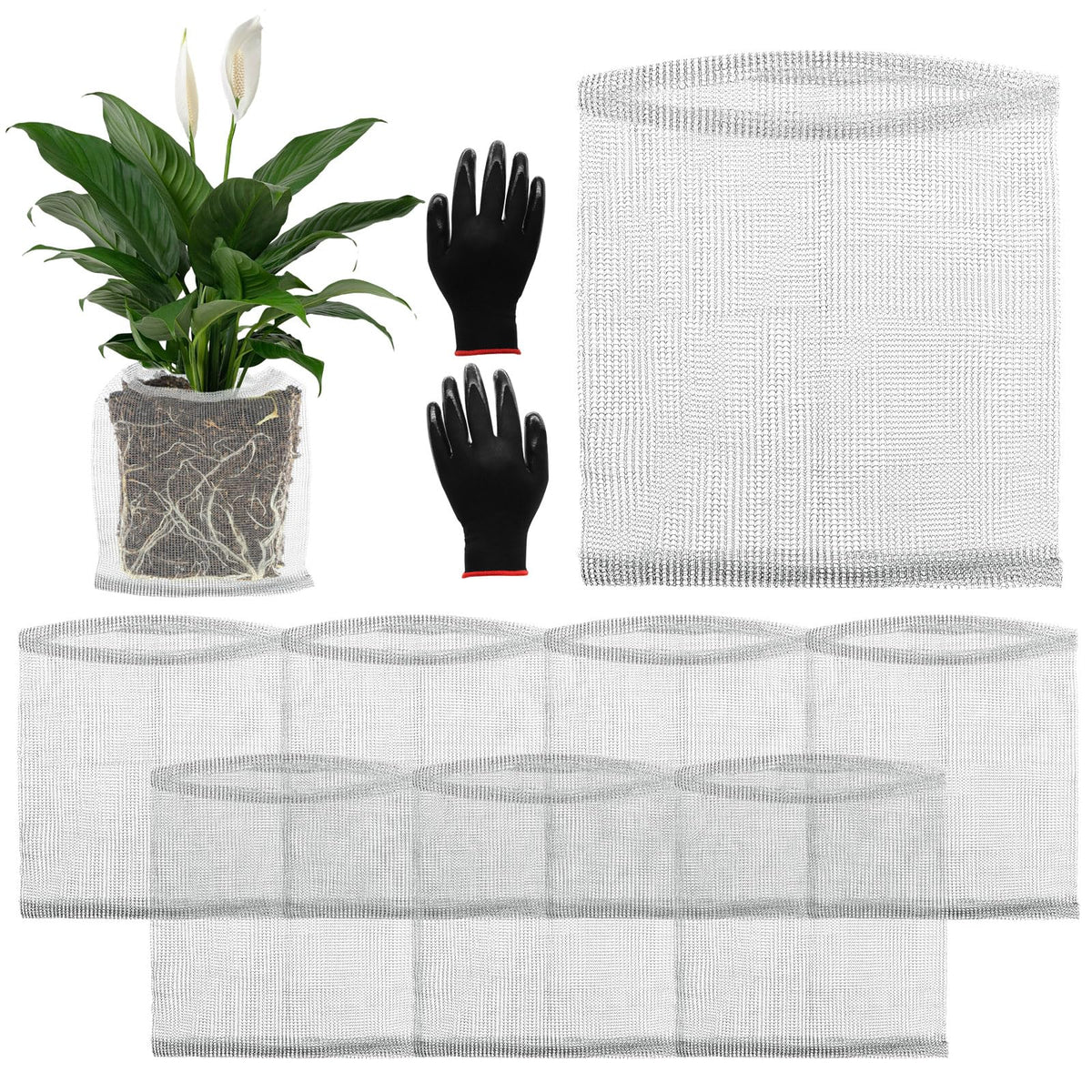 Froidesente root guard basket 10-gallon assembly protects roots from pests.