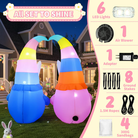 Frojuly outdoor Easter decor for yards, patios, gardens including porch display.