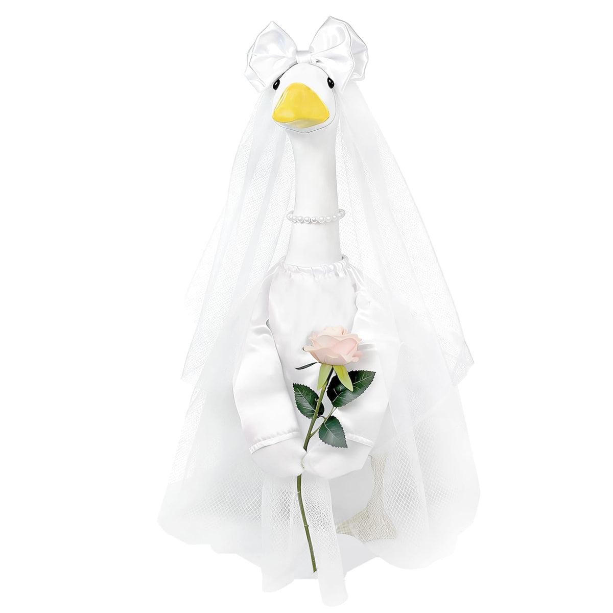 Froklic bride goose outfits complete set for elegant yard decor