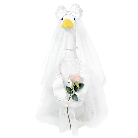 Froklic bride goose outfits complete set for elegant yard decor