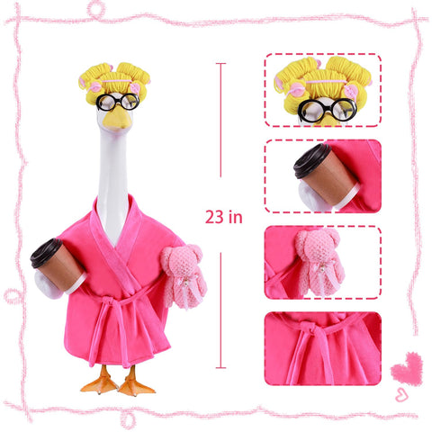 Froklic Lady Porch Goose Outfit towel - completes a cozy porch scene.