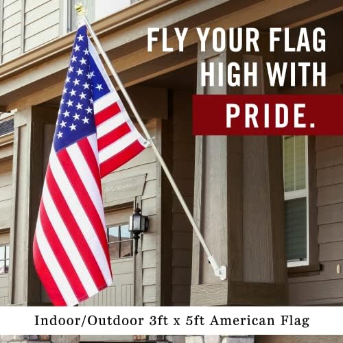 Front Line Flags flag with sewn stripes and brass grommets for reliable wind performance