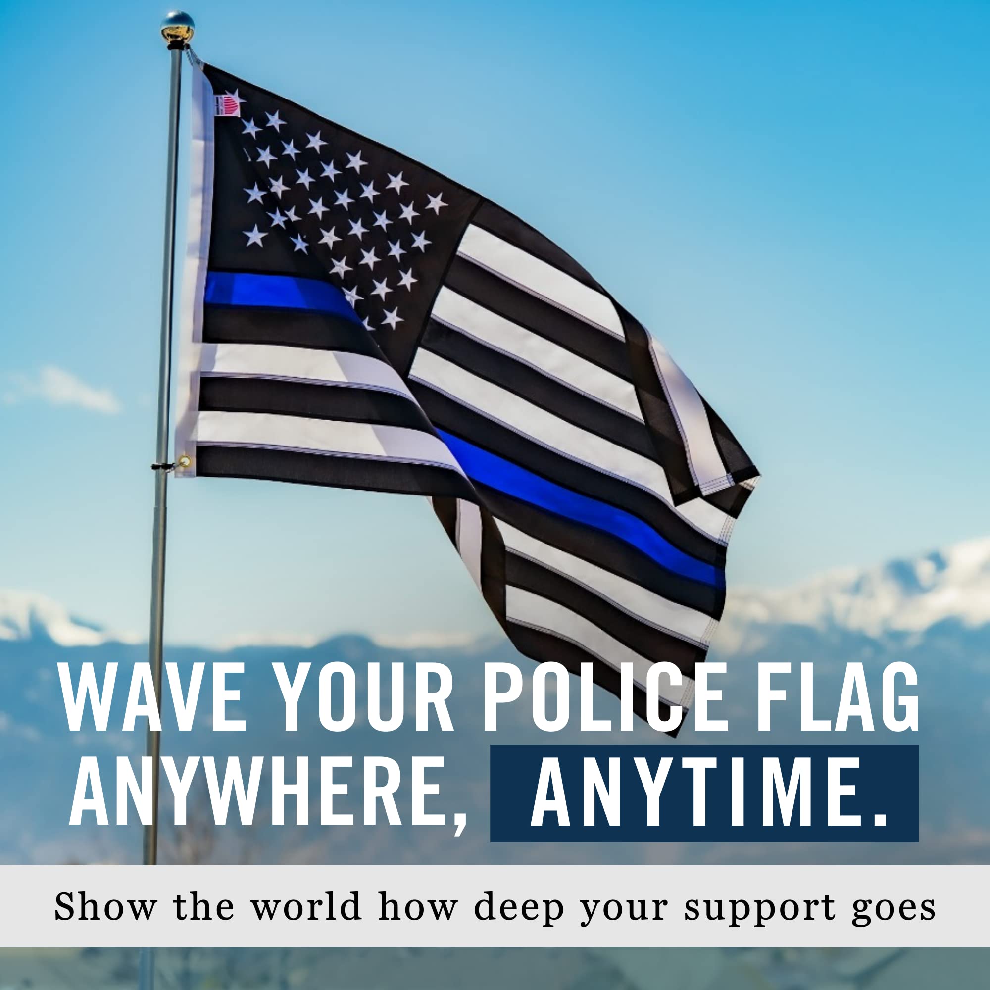 Front Line Flags indoor-outdoor ready flag for homes, offices, or schools