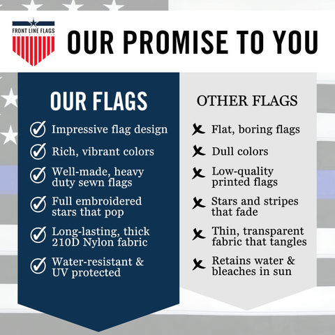 Front Line Flags vehicle-mount friendly flag for trucks and boats
