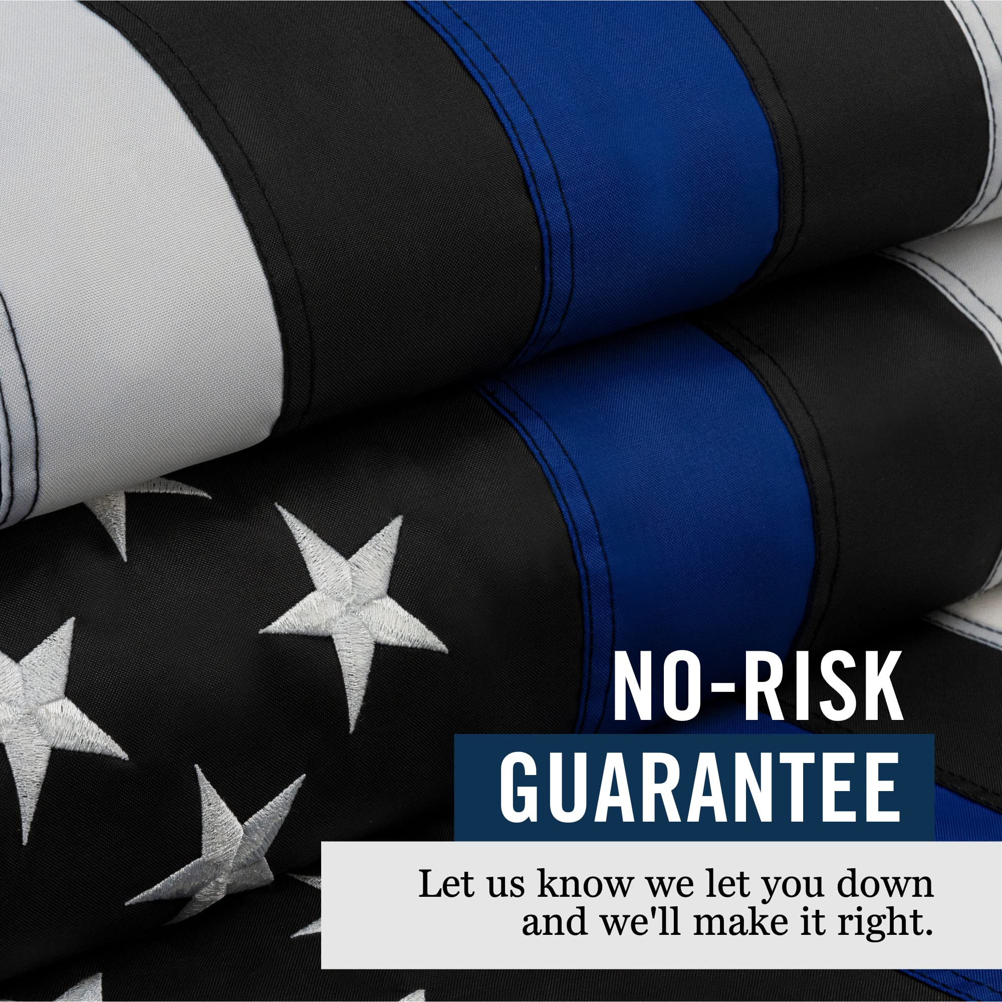 Front Line Flags wall-display ready flag for showroom or entryways