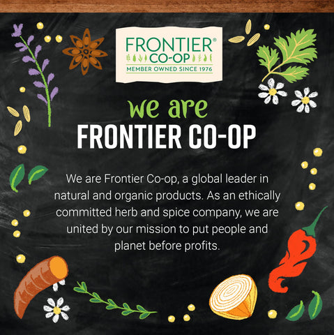 Sustainable sourcing with Frontier Co-op supporting growers and responsible farming.