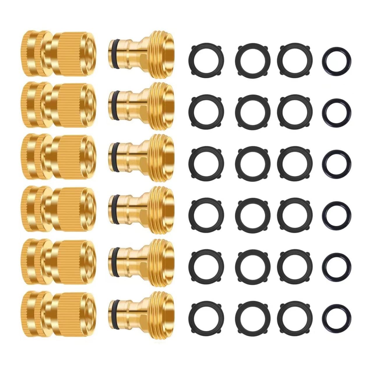 FRQNTKPA brass quick connector for durable outdoor use.