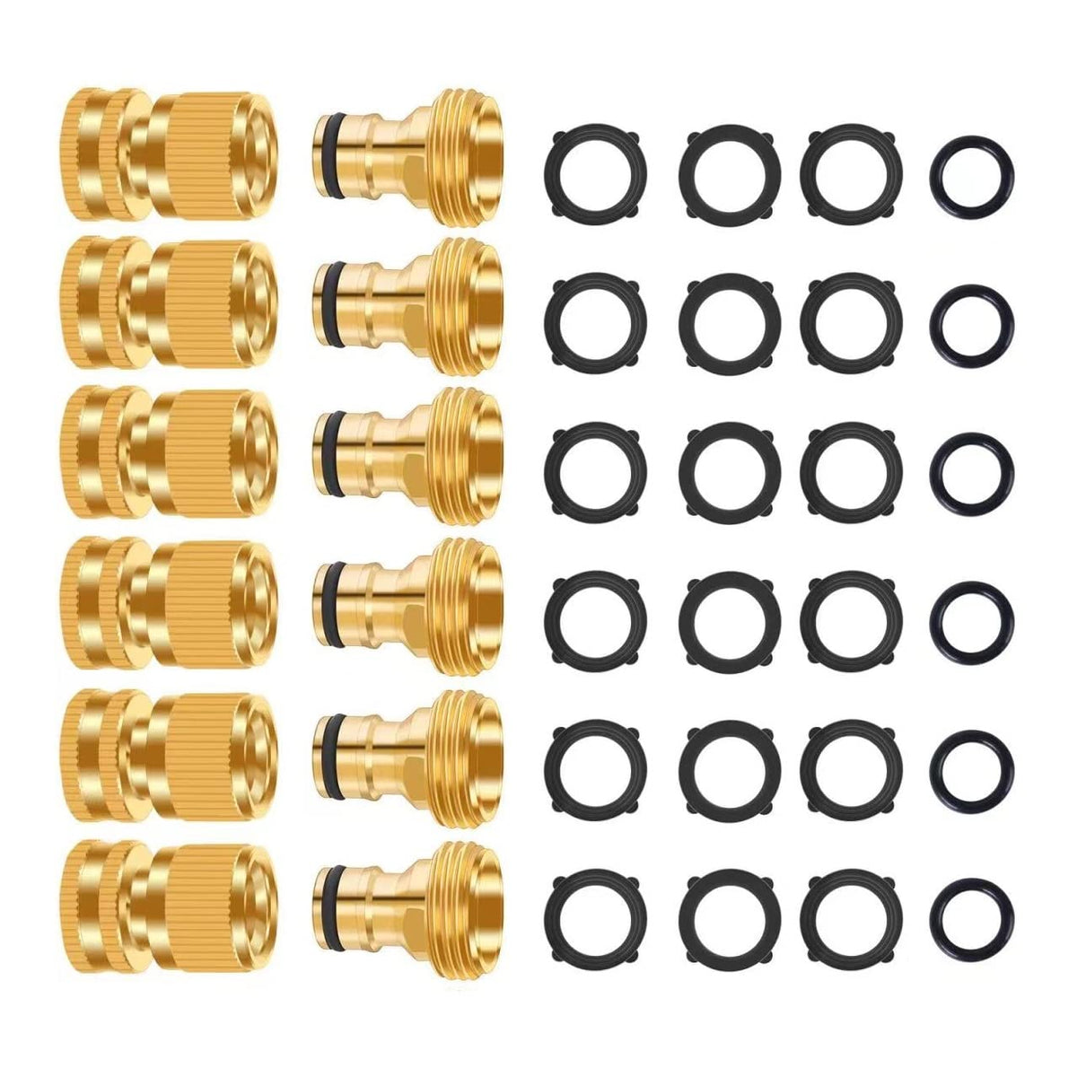 FRQNTKPA brass quick connector for durable outdoor use.