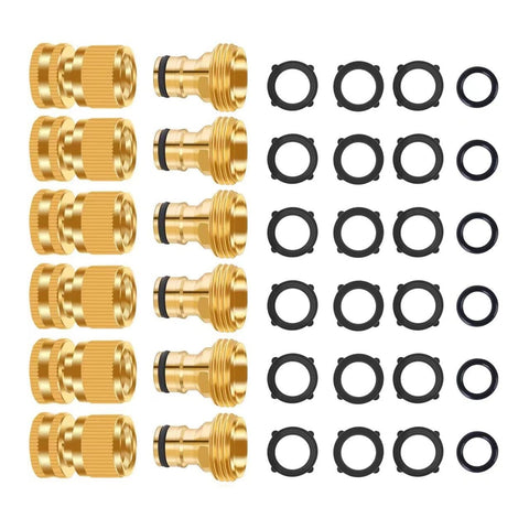FRQNTKPA brass quick connector for durable outdoor use.