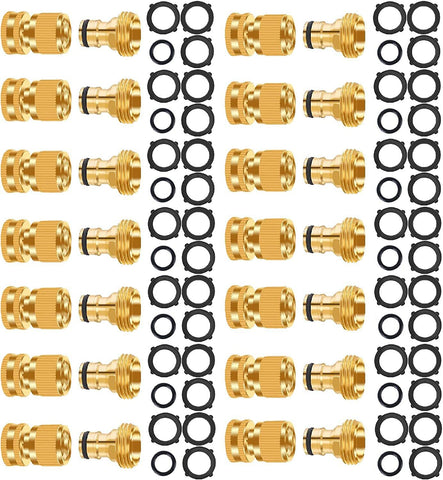 FRQNTKPA brass garden hose quick connector with sturdy brass body for durable connections