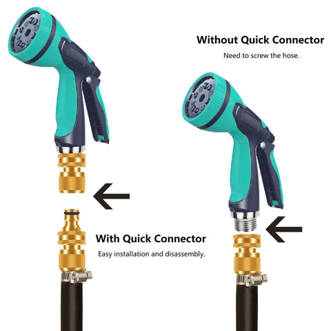 FRQNTKPA leak-proof gasket system reduces drips during watering.