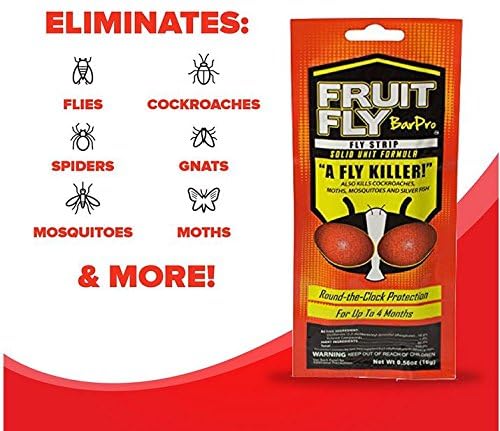 Fruit Fly BarPro strip near bathroom sink quietly works without mess.
