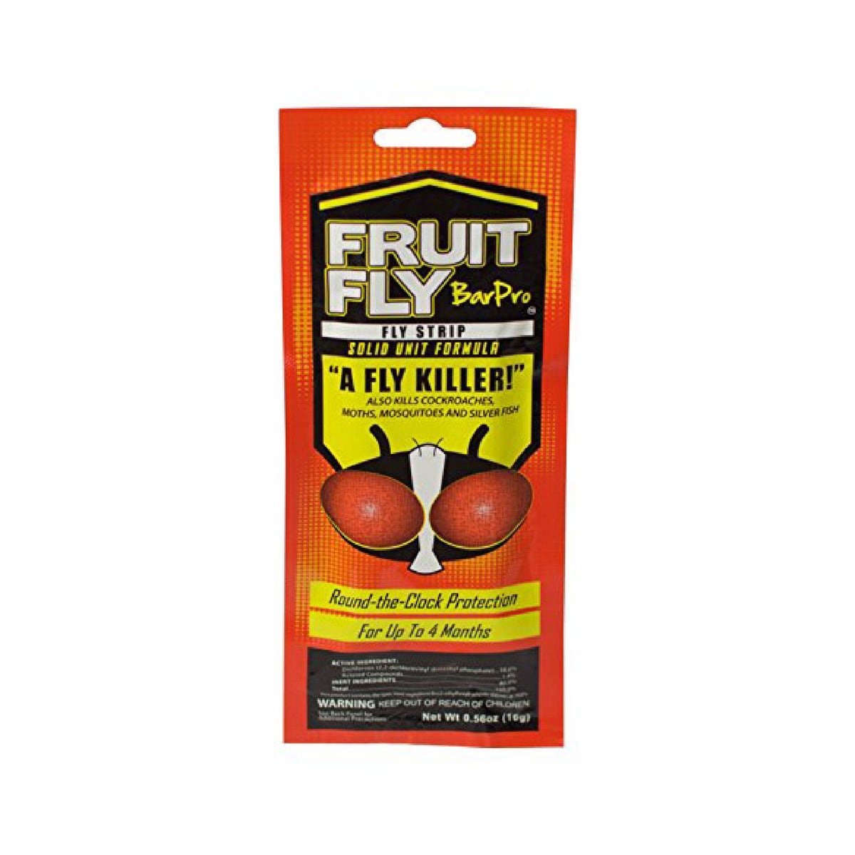 Fruit Fly BarPro strip closeup highlighting odorless vapor for pest control