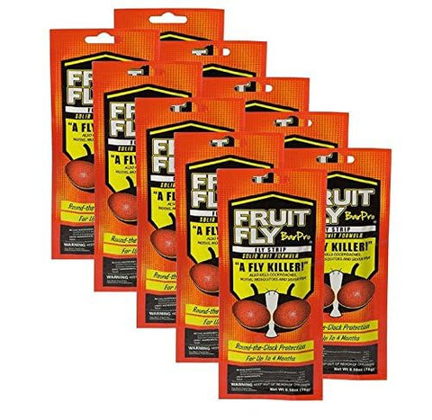 Fruit Fly BarPro strip placed near trash area helps reduce flying insects.