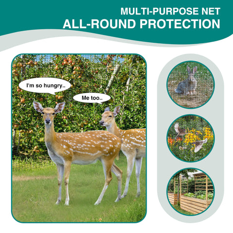 FRUITEAM durable-material anti-aging PP fencing withstands outdoor conditions.