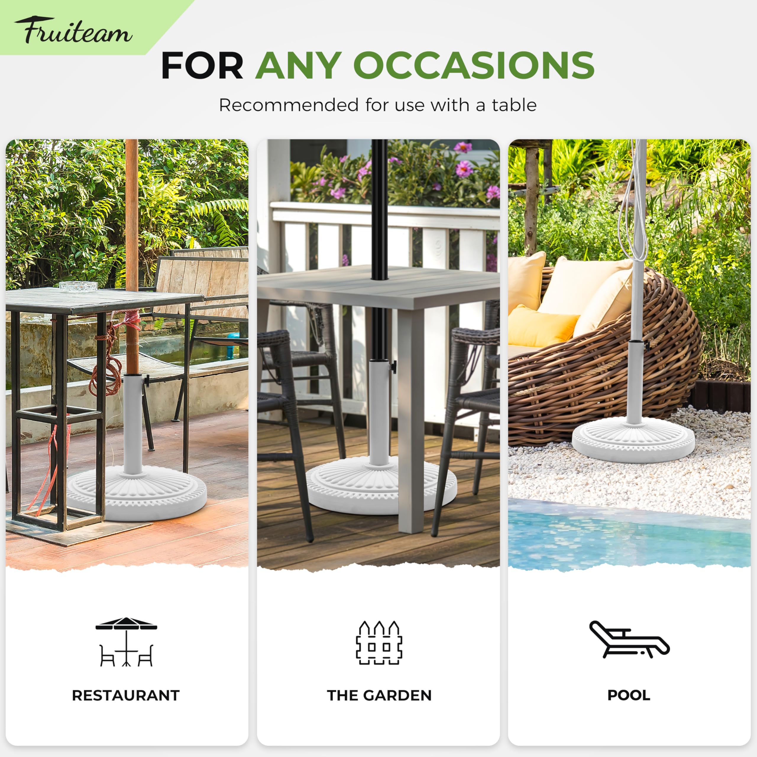 FRUITEAM easy-clean base with stylish sunflower design.