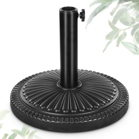 FRUITEAM 15-inch round umbrella base provides sturdy outdoor support.