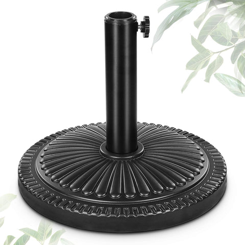 FRUITEAM umbrella base with sunflower pattern secures outdoor umbrellas with stylish stability.