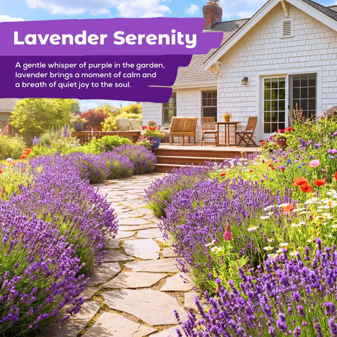 Fruivity packet shows seven thousand seeds for lush lavender beds