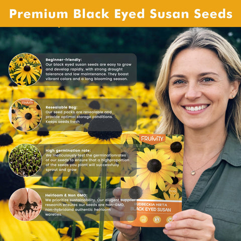 Fruivity black-eyed susan seeds brighten pollinator gardens