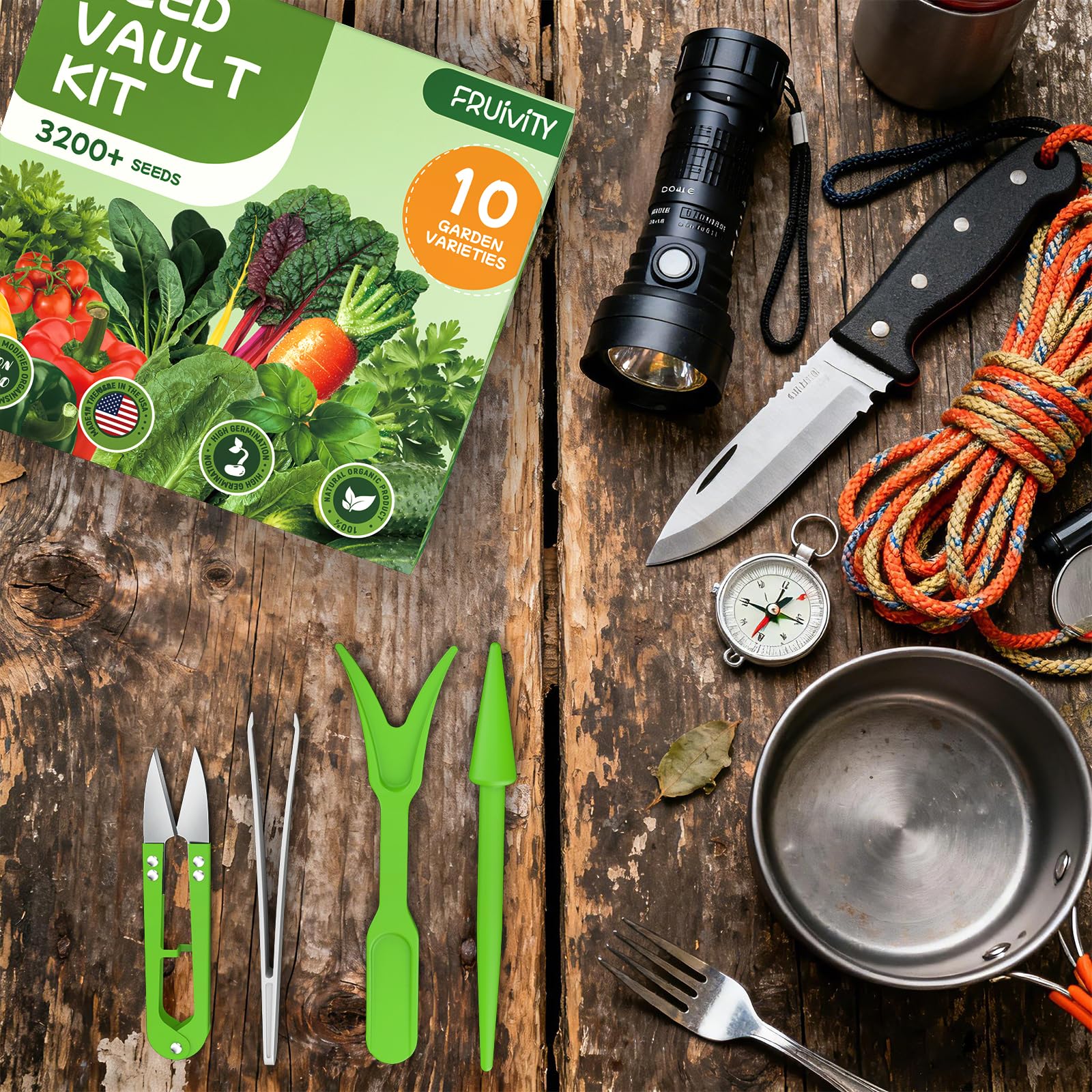 Impressive harvest-ready vegetables and herbs shown, highlighting year-round indoor or outdoor growing possibilities.