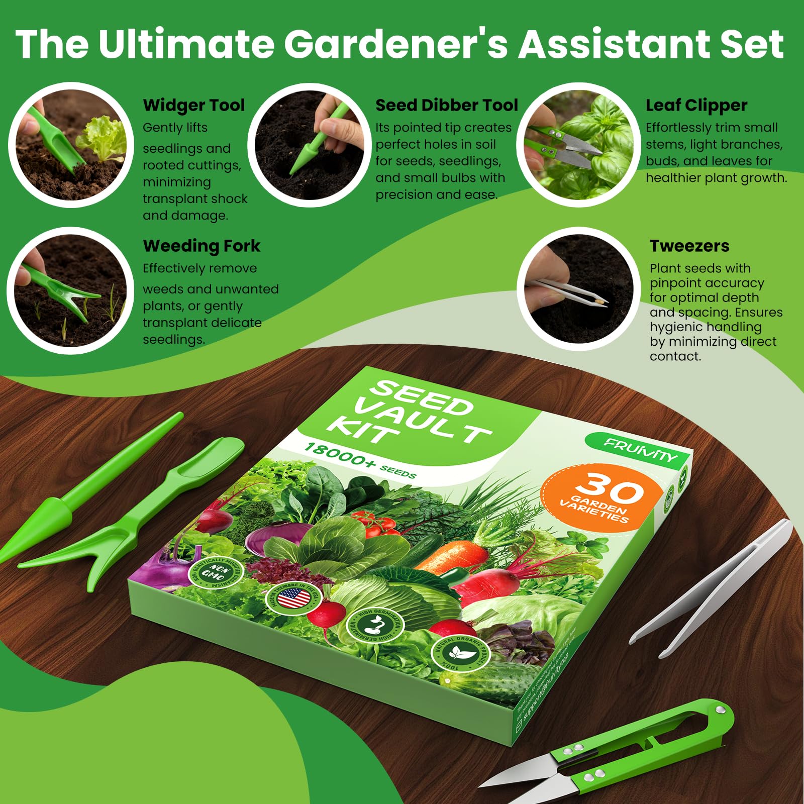 Fruivity seeds with high germination rate help families grow healthy greens