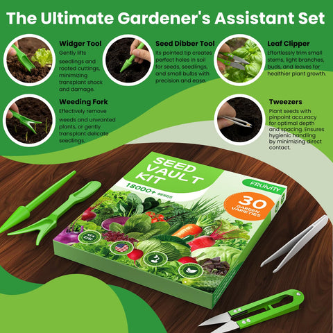 Fruivity seeds with high germination rate help families grow healthy greens