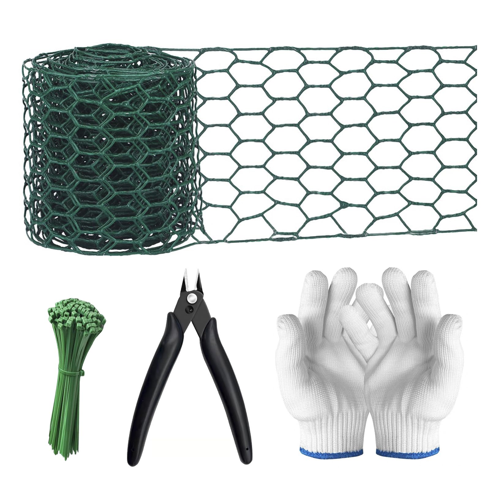 Frukwoc floral chicken wire roll 4x118 inches for easy floral arrangements and garden protection.