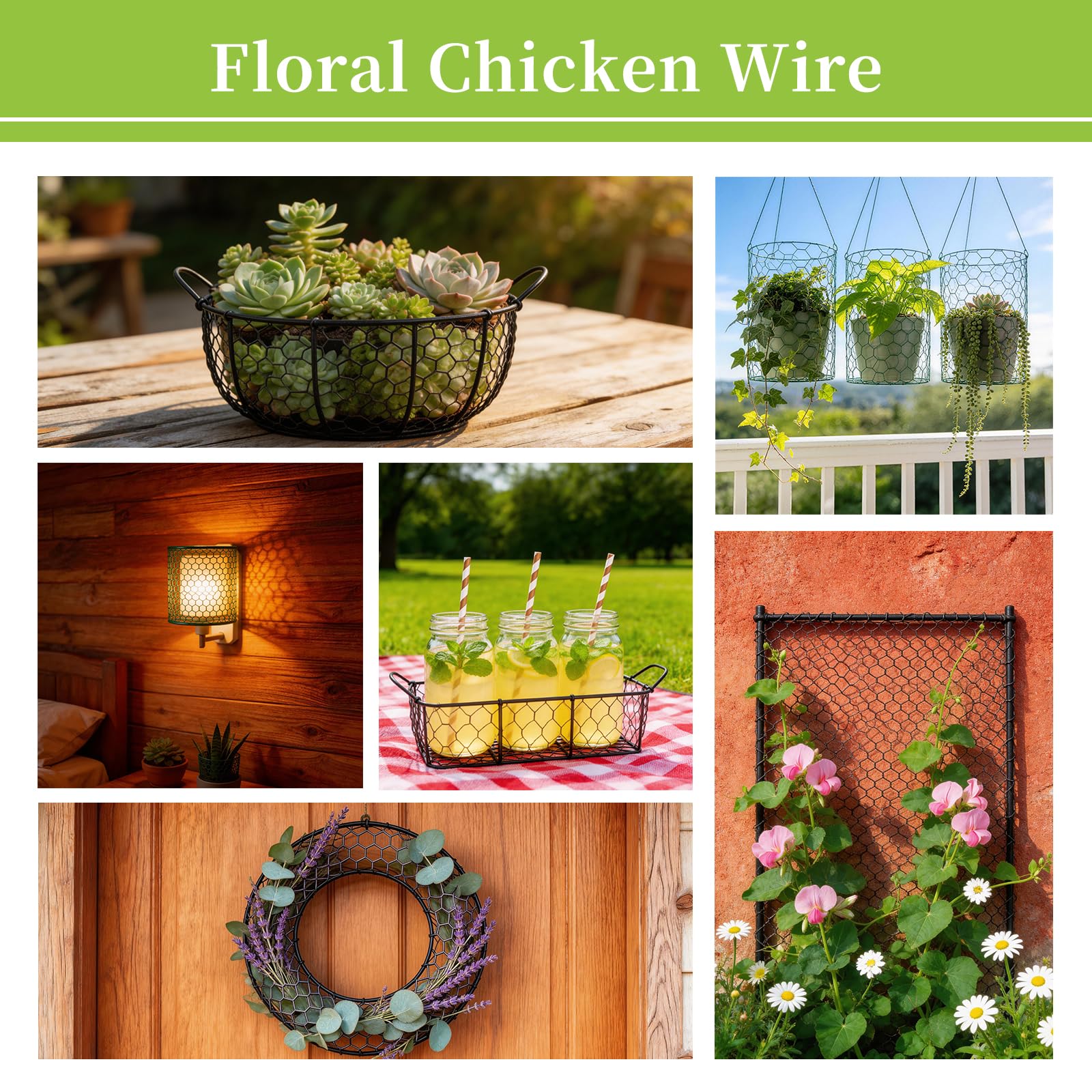 Frukwoc garden protection wire helps safeguard beds against rabbits and other pests.
