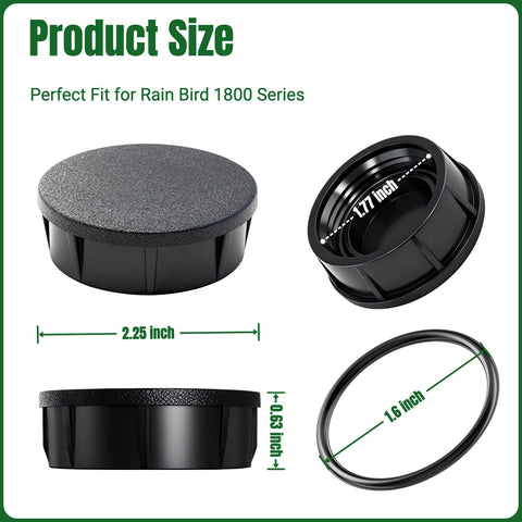 FRUSSONIA debris-protection cap protecting idle sprinkler head