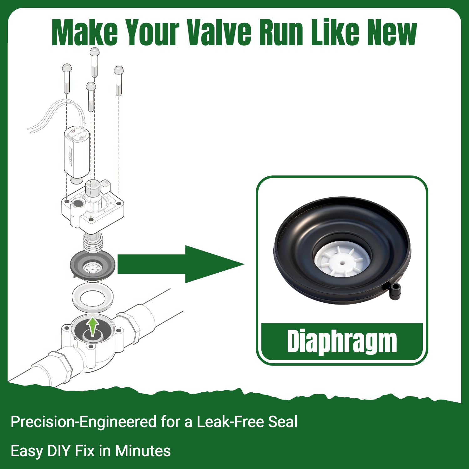 FRUSSONIA Hunter PGV valve installation demonstrates simple diaphragm swap.