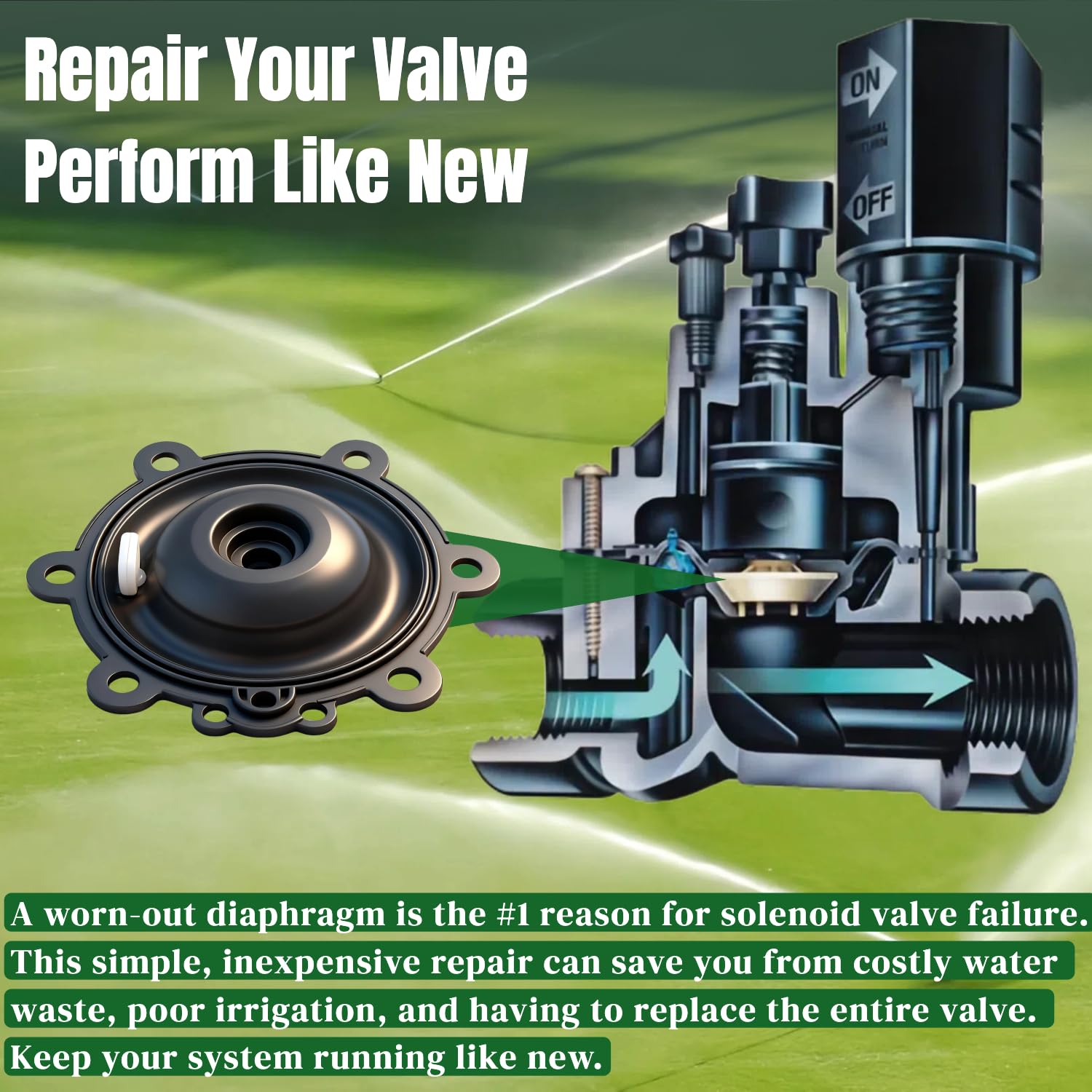 FRUSSONIA kit prevents leaks and supports better water flow after repair.